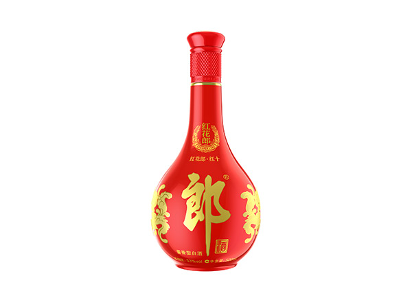 营口红花郎红十郎酒回收