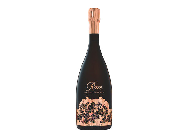 营口白雪香槟回收稀露香槟黑钻年份桃红香槟Rare Rose（礼盒装）