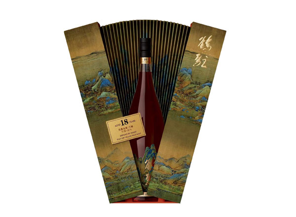 营口鹤驻18年黄酒回收鹤驻新花雕18年珍藏版千里江山图